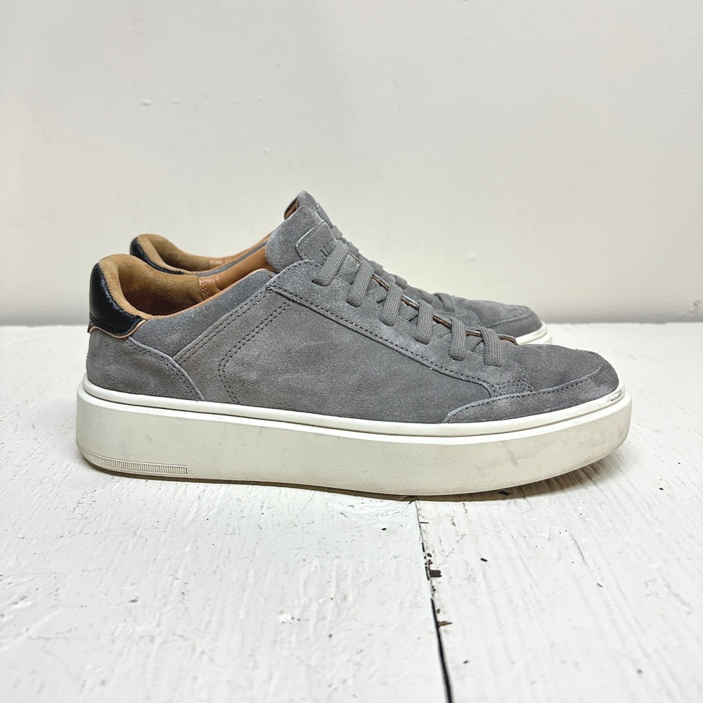 Allen Edmonds Oliver Men's Slip On Stretch Lace Grey Suede Sneakers 7 D‎ - Picture 2 of 11